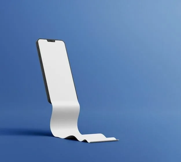 Smartphone with a paper receipt flowing from its screen